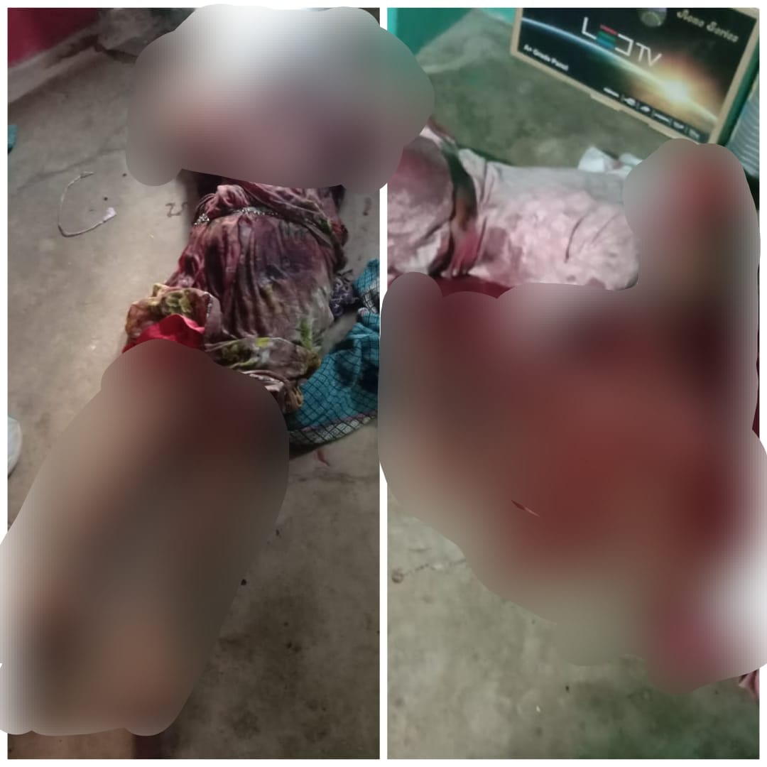 दुर्ग जिले के पुलगांव थानाक्षेत्र के अंतर्गत ग्राम  गनियारी में देर रात्रि दादी- पोती की कुल्हाड़ी मारकर हत्या